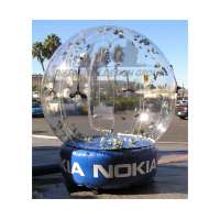 Giant Inflatable snow globe cash box money booth for sale